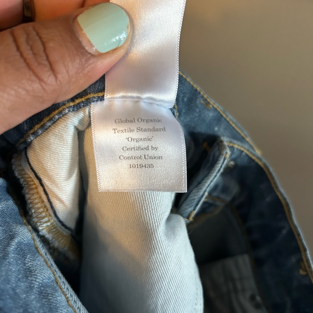 Everlane Jeans - The Original Cheeky Jean” Medium Blue Organic Cotton - Picture 7 of 10